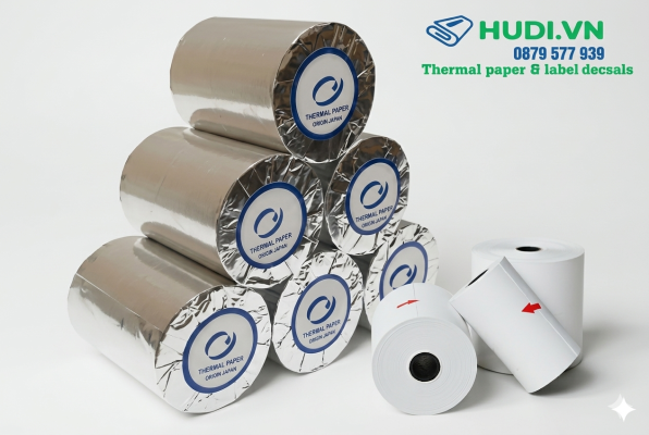 giấy in bill K80x60mm cuộn nhiệt cho máy POS hudi.vn