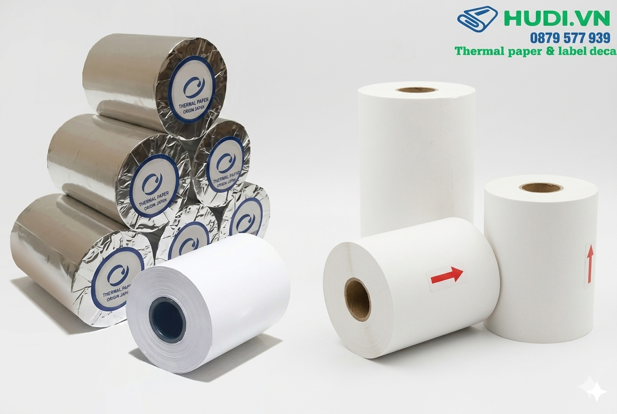 giay-nhiet-k80x45mm-boc-bac-chong-am thùng giấy in hóa đơn nhiệt K80x45mm 100 cuộn bọc bạc chống ẩm