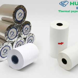 giấy in bill K80x60mm bọc bạc cách nhiệt chống ẩm chống nước OJI