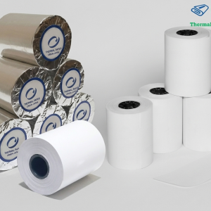 thùng giấy in hóa đơn nhiệt K80x60mm 50 cuộn bọc bạc chống ẩm