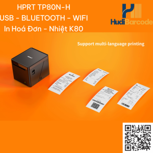 Máy in bill HPRT TP80N-H WiFi Bluetooth USB K80 hỗ trợ đa ngôn ngữ
