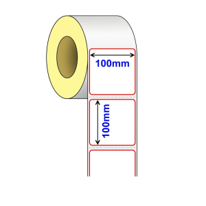 decal giấy 1 tem 100x100mm 50m tem vận chuyển mã vạch hudi.vn