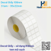 Bán lẻ: tem giá bền 1–2 năm trên kệ, không phai khi ánh sáng – decal giấy ribbon