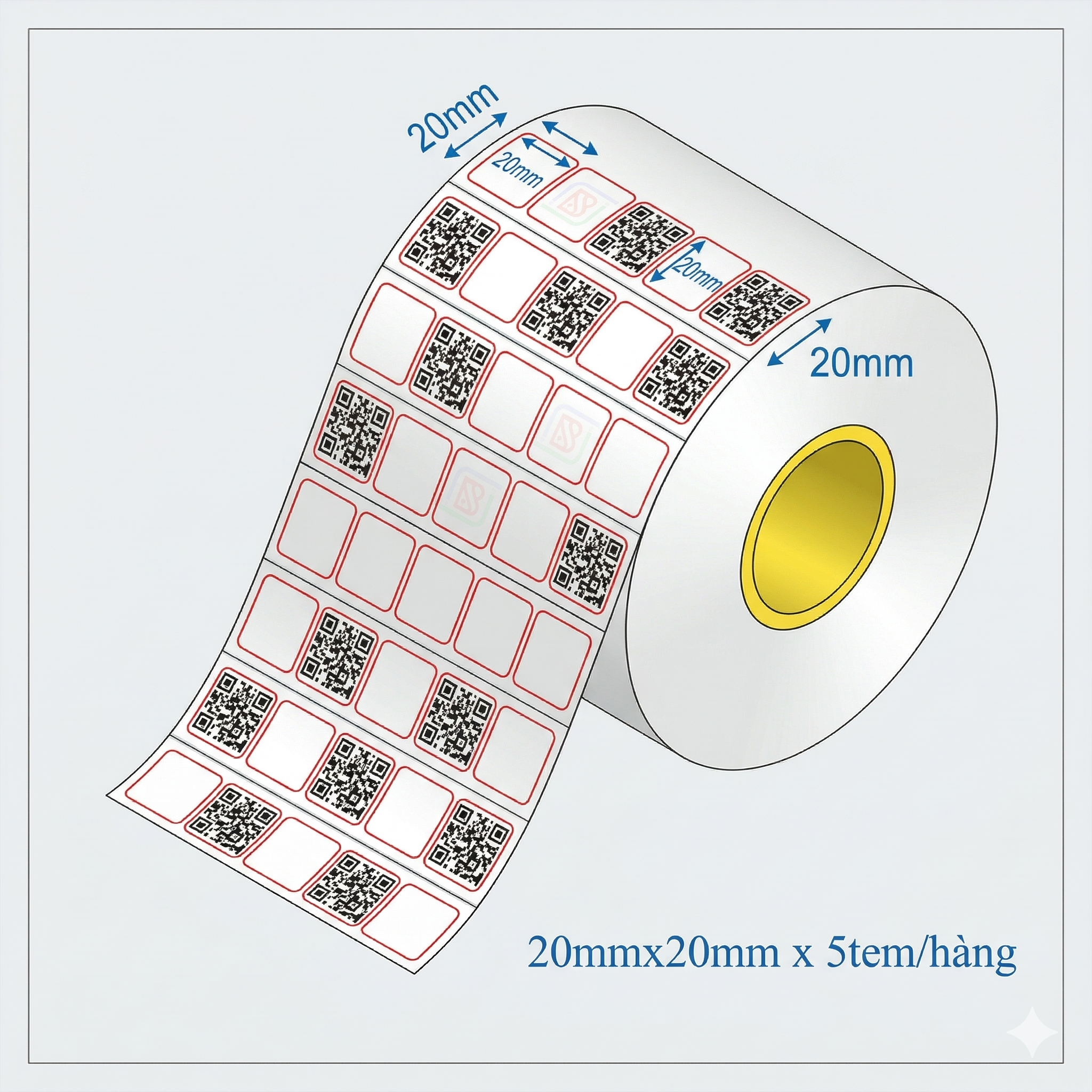 decal-pvc-20x20mm-50m-5-tem-ong-nghiem Decal PVC 20x20mm 5 tem cuộn 50m chống nước hudi.vn