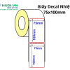 giấy decal nhiệt 1 tem 75x100mm 30m tem mã vạch vận chuyển hudi.vn