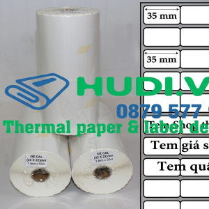 ribbon resin wax resin phù hợp in decal PVC 20x20mm máy in mã vạch