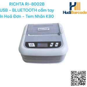 Máy in bill tem nhãn cầm tay RI-8002B K80 Bluetooth hudi.vn