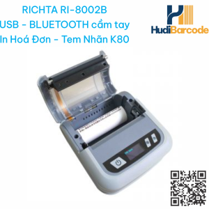 RI-8002B in bill K80 và tem nhãn chạy pin không cần nguồn