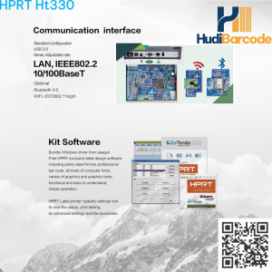 HPRT HT330 3 cổng USB LAN COM Serial kết nối đa dạng