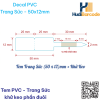 Decal PVC 50x12 Khu Keo - Tem trang sức