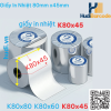 Cuộn giấy in nhiệt K80×45mm – ~15m/cuộn, 70gsm