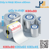Cuộn giấy in nhiệt K80×80mm – ~52m/cuộn, 70gsm