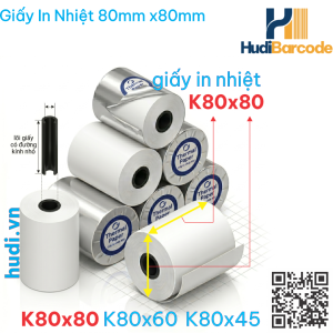 Thông số: 80mm × Ø80mm, lõi 15/19mm, 52m/cuộn