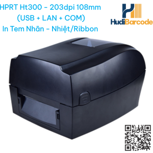 Máy in mã vạch HPRT HT300 203dpi USB LAN COM hudi.vn