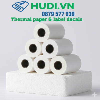 giấy in bill K57x38mm cuộn nhiệt cho máy quẹt thẻ hudi.vn