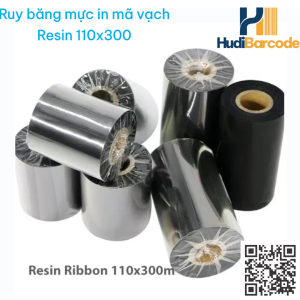 Mực ribbon Resin 110mm 300m màu đen hudi.vn