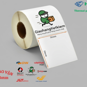 bề mặt giấy decal nhiệt 50x50mm chất liệu Avery Fasson Mỹ UPM Phần Lan