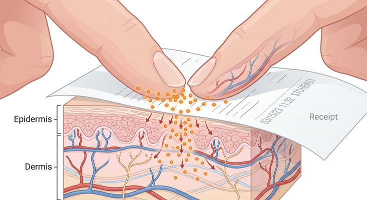BPA hấp thụ qua da — cơ chế tiếp xúc