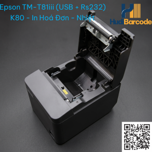 Epson TM-T81III nắp lật nhẹ thay giấy nhiệt nhanh chóng