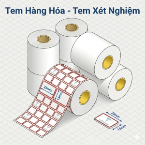 decal giấy 4 tem hàng ngang 25x15mm khổ 100mm cần ribbon Wax Wax Resin