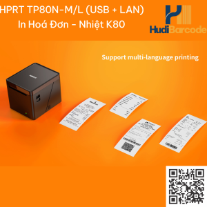 HPRT TP80N-M buffer 4MB in từ điện thoại qua LAN không giật