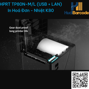 HPRT TP80N-M nắp mở ngang chống kẹt giấy hạn chế bụi