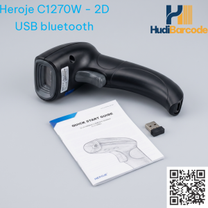 Máy quét mã vạch Heroje C1270W 2D không dây BT hudi.vn
