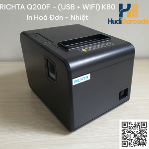 Richta Q200F kết nối WiFi USB in bill quán cafe nhà hàng