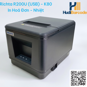 Máy in bill Richta R200U dùng cho quán cafe shop bán lẻ