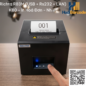 Richta R83M in QR Code mã vạch 1D trực tiếp trên bill