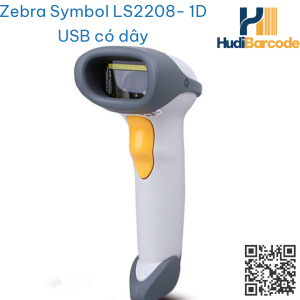 Máy quét mã vạch Zebra Symbol LS2208 laser 1D hudi.vn