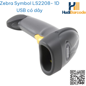Máy quét mã vạch Zebra Symbol LS2208 laser 1D hudi.vn