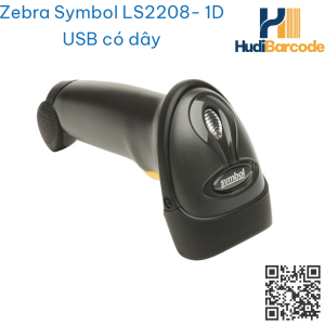 Máy quét mã vạch Zebra Symbol LS2208 laser 1D hudi