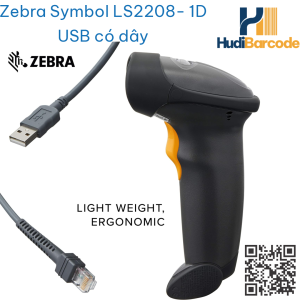 Kết nối USB RS232 máy quét mã vạch Zebra LS2208