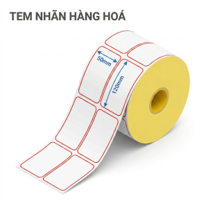 Decal giấy 50x120mm 2 tem 50m cần ribbon – hudi.vn