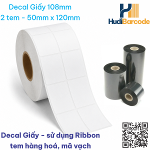 Decal Giấy 50x120mm x 50m – 2 Tem – Logistics