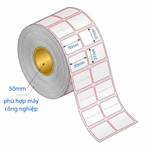 decal giấy 50x37mm x 50m 2 tem lõi 45mm cần ribbon máy công nghiệp hudi.vn