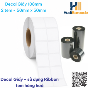 Kích thước vuông 50x50mm – cân đối, dễ bố trí, phù hợp dán nhãn và treo tag