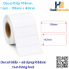 Decal Giấy 90x40mm x 50m – 1 Tem – In Mã Vạch Tem Nhãn