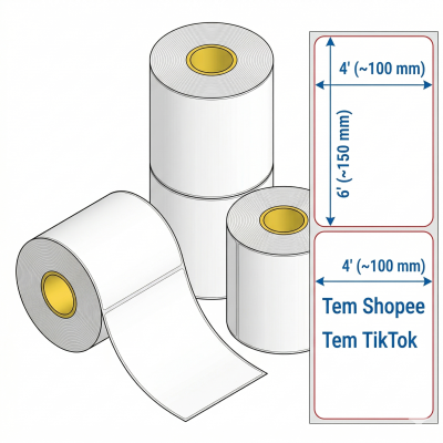 mẫu in decal nhiệt 102x152mm vận đơn shopee lazada địa chỉ mã vạch rõ nét
