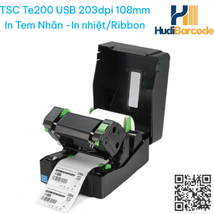 Máy in tem nhãn TSC TE200 203dpi USB hudi.vn