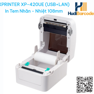 Xprinter XP-420UE cuộn giấy 50m đường kính 127mm khay lớn