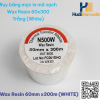 Cuộn mực ribbon wax resin 60x300m màu trắng – HudiBarcode