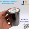 Cuộn ribbon wax resin 80mm x 300m – bền màu 2 năm